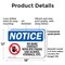Signmission No Bare Contact With Rte Foods, 18 in W x Rectangle, Plastic OS-2PACK-NS-P-1218-L-14389 - alternate 4